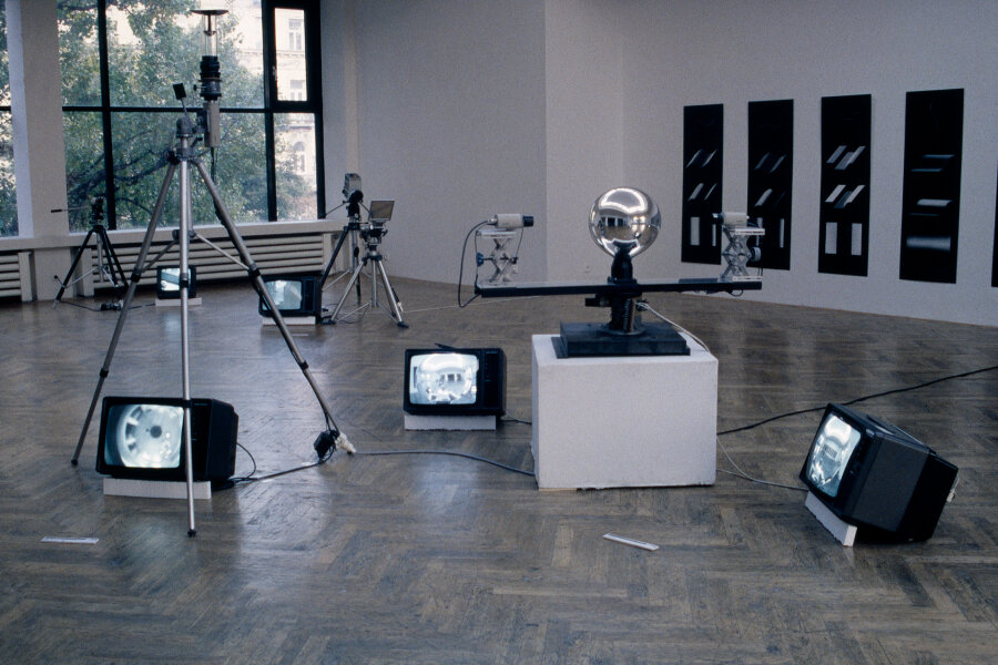 Steina, All-vision, 1976, foto archiv Tomáš Ruller, Vašulka Kitchen Brno